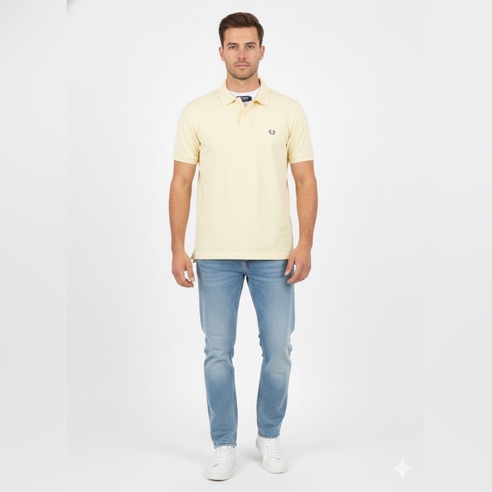 Chaps Cream Off White Classic Polo Shirt Short Sleeve Size Medium
